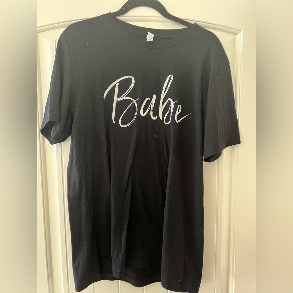 Womens babe shirt size large